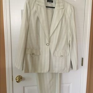Off White Pant Suit